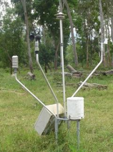 Automatic weather station installed in the Berambadi watershed